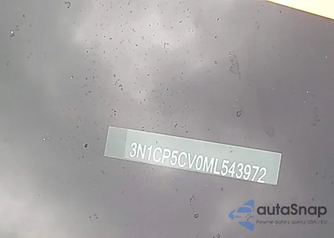 2021 Nissan Kicks Sv Xtronic Cvt из США, поврежденный, VIN 3N1CP5CV0ML543972